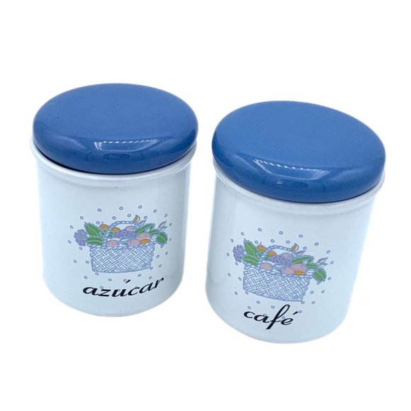 Cervos Kitchen Vintage Ceramic Mecixan Sugar And Chocolate Pots